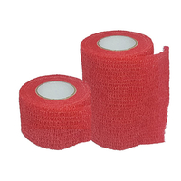 Product Αυτοσυγκρατούμενος επίδεσμος 4.5m σε δύο πλάτη- Κόκκινο (Cohesive Bandage Red) από: base image